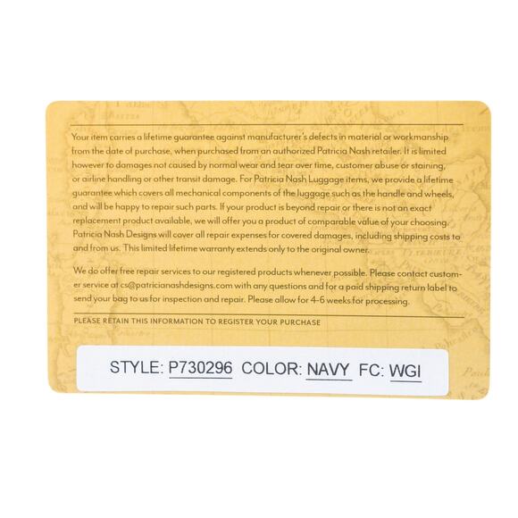 PATRICIA NASH Purse Navy Suede Large Handbag Satchel Crossbody Bag NWOT - Picture 16 of 16